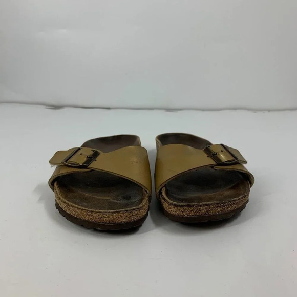 Birkenstock Womens Madrid Sand Color Leather Comfort Single Strap Sandals Sz 7.5 - Picture 11 of 16